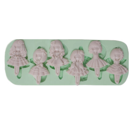 Altı çeşit süslü kızlar silikon kalıp