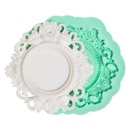 Çiçekli çerçeve silikon kalıp