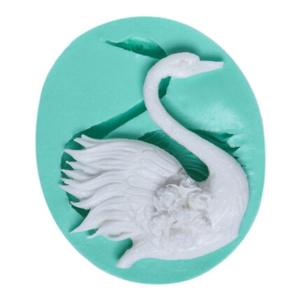 Çiçekli kuğu silikon kalıp