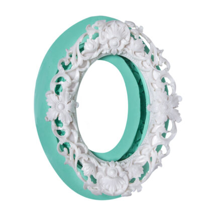 Çiçekli oymalı çerçeve silikon kalıp