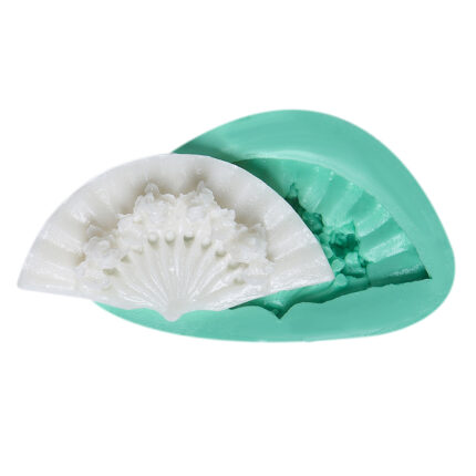 Çiçekli yelpaze silikon kalıp