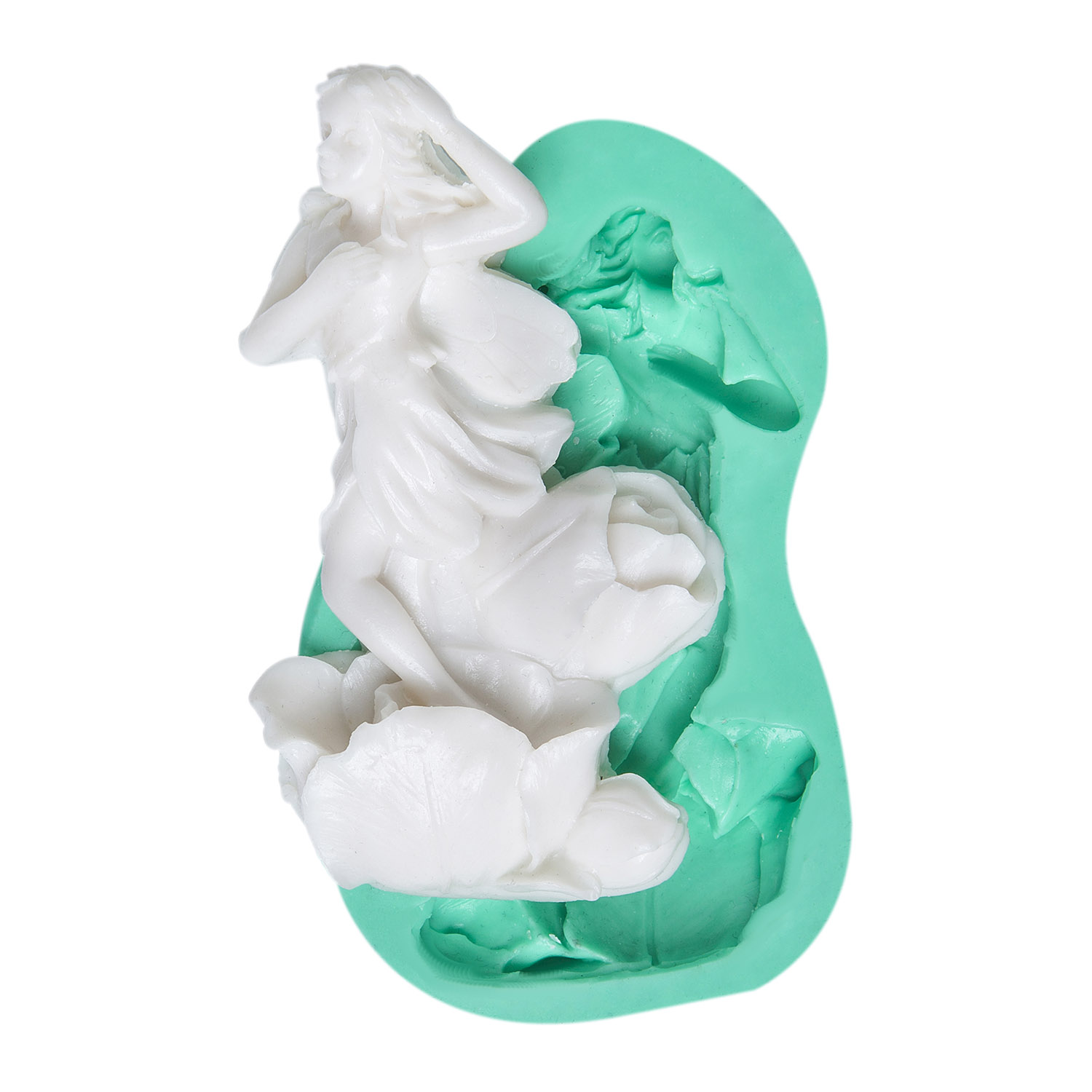 cicekte-duran-kiz-seklinde-silikon-kokulu-tas-kalibi-kk-0559 Çiçekte duran kız silikon kalıp