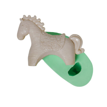 Desenli at silikon kalıp