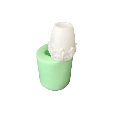 İşlemeli silindir mum silikon kalıp