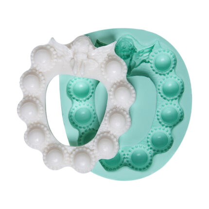 Küçük melekli çerçeve silikon kalıp