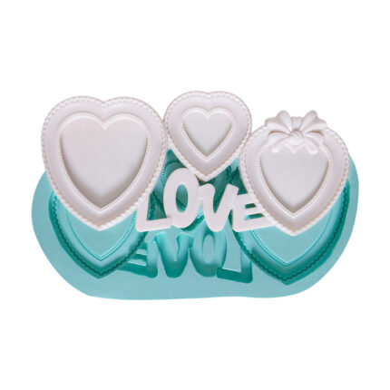 Love üçlü çerçeve silikon kalıp
