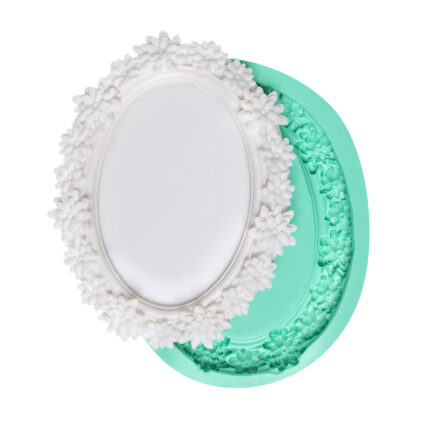 Papatyalı çerçeve silikon kalıp