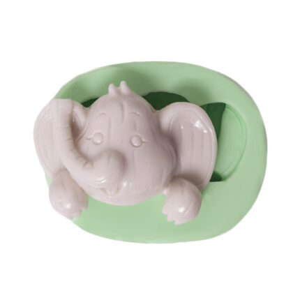 Sevimli fil kenar figürü silikon kalıp