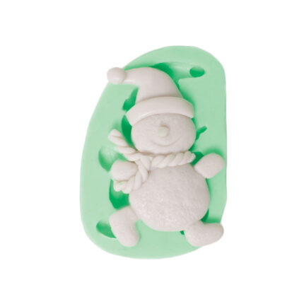 Sevimli yürüyen kardan adam silikon kalıp