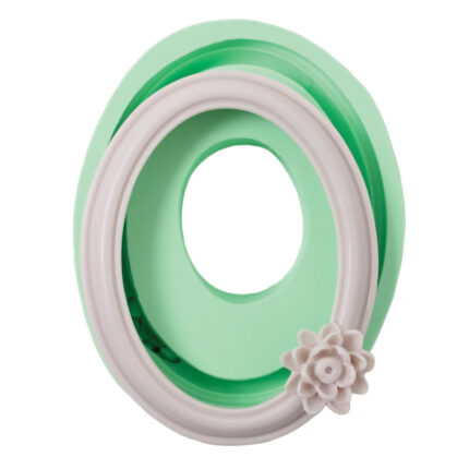 Tek çiçekli zarif çerçeve silikon kalıp