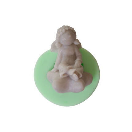 Yıldız üzerinde oturan melek silikon kalıp