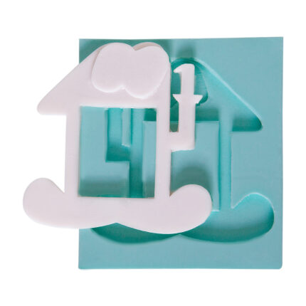 1 yaş çerçeve silikon kalıbı: Kurdeleli, sevimli doğum günü anı objesi yapımı için ideal. KK-1173.