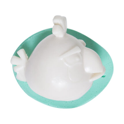 Angry Birds beyaz kuş silikon kalıbı. Oyun temalı masa süsü veya çocuk hediyesi sabun yapımı için ideal.