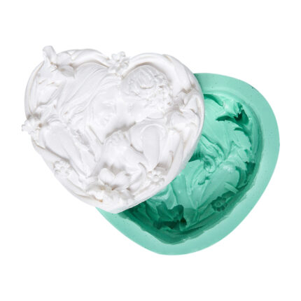 Anne çocuk aşkı silikon kalıp: Sevgi temalı mum, alçı, epoksi, sabun yapımı için ideal.