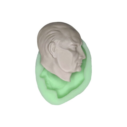 Atatürk silikon kalıp: Atatürk büstü figürü için silikon döküm kalıbı.