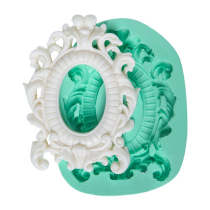 Kurdelya şık ayaklı çerçeve figürlü silikon kalıp modeli, dekoratif fotoğraf çerçeveleri için.