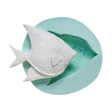 Kurdelya balık figürlü silikon kalıp modeli. Balık silikon kalıp ile deniz temalı dekorasyon için ideal.