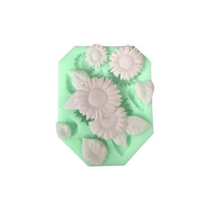 Boy boy küçük ayçiçeği silikon kalıp: çiçek temalı silikon döküm kalıbı.