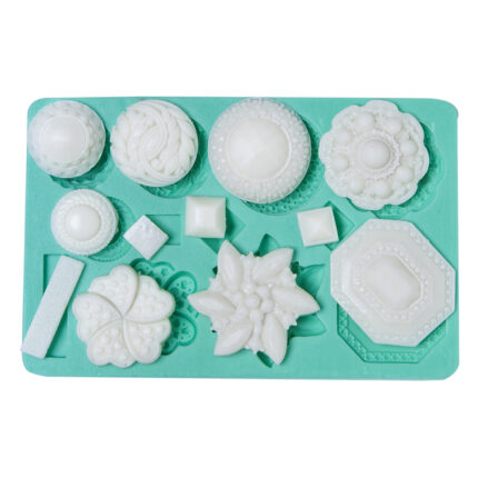 Silikon broş kalıbı: Kurdelya şık broş çeşitleri için moda aksesuarı yapım kalıbı.