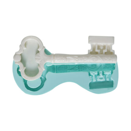 Kurdelya Nostaljik Büyük Anahtar Desenli Silikon Kalıbı. Antika anahtar sabun kalıbı ve dekoratif anahtar kokulu taş için ideal.