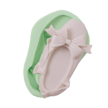 Büyük bale ayakkabısı silikon kalıp modeli. Dans temalı dekorasyon için 3D kalıp.