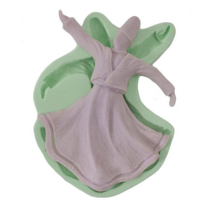 Büyük semazen figürü silikon kalıp: Türk kültürü semazen dansı figürlü kalıp.