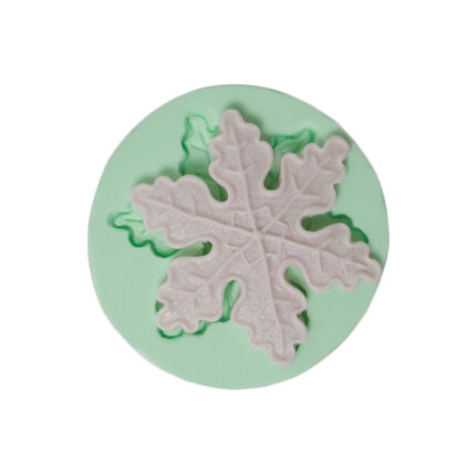 Büyük desenli kar tanesi silikon kalıp modeli. Kar tanesi figürü silikon kalıp yılbaşı temalı.