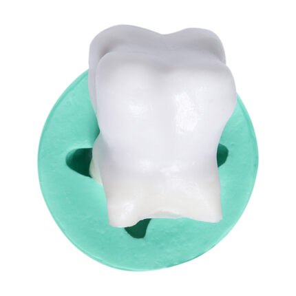 Büyük diş silikon kalıbı ile yapılmış diş figürü. Bebek hatırası veya diş hekimi hediyesi için ideal.