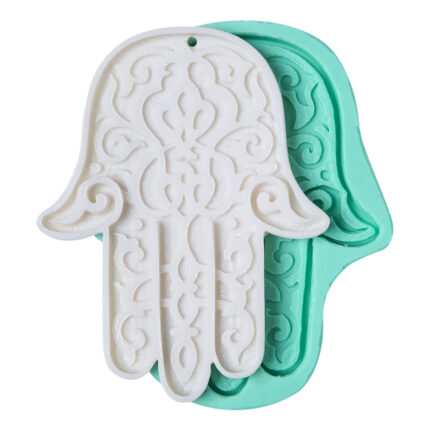 Fatma Ana Eli silikon kalıbı ve reçine nazarlık. Nazarlık ev süsü yapımı için ideal. Bereket getiren Orta Doğu sembolü.