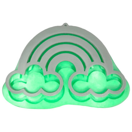 Büyük gökkuşağı panosu silikon kalıp: çocuk odası süsü için 3D gökkuşağı modeli.