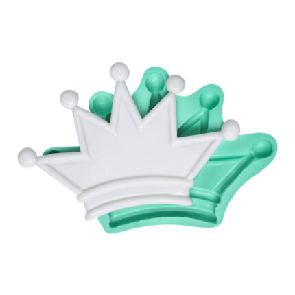 Kraliçe tacı figür kalıbı: Büyük, gösterişli taç biblo yapımı için silikon kalıp modeli.