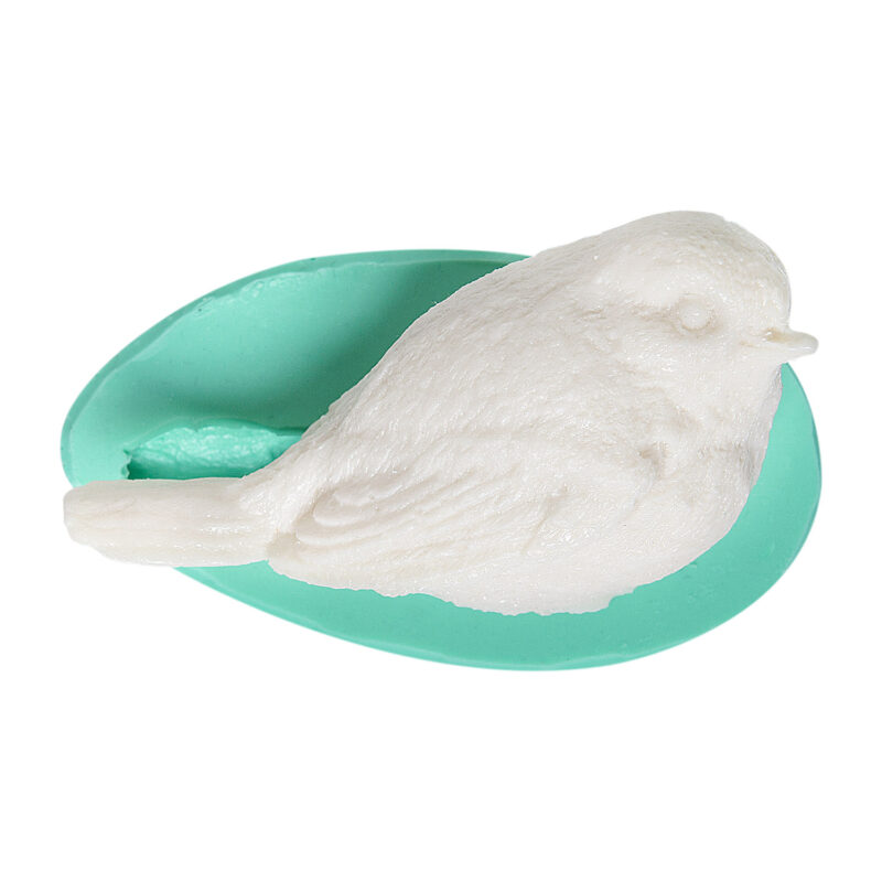 Kuş figürlü silikon kalıp: Büyük kuş alçı kalıbı ile duvar süsü yapımı için ideal.