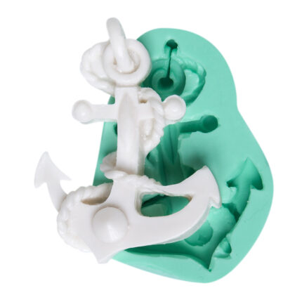 Denizci çapa figürlü silikon kalıp modeli. Deniz temalı süsleme için ideal. Denizci Çapa Dekorasyon Kalıbı.