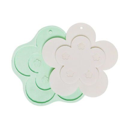 Kurdelya Botanik Çiçek Detaylı Delikli Tabanlık Silikon Kalıbı, çiçek temalı dekorasyon için kalıp.