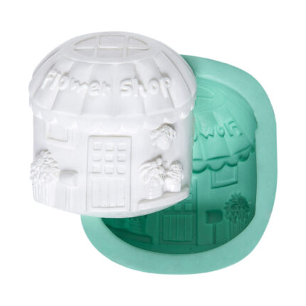 Çiçekçi dükkanı silikon kalıp modeli: Nostaljik çiçekçi dükkanı kalıbı.