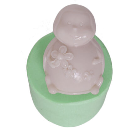 Çiçekli uğur böceği figürü silikon kalıp modeli, bahçe temalı dekorasyon için.