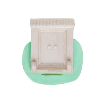 Çift taraflı kapı silikon kalıbı ile yapılmış minyatür ev objesi. Ev dekorasyonu ve kişiye özel hediye yapımı için ideal.