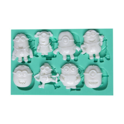 Çılgın Hırsız Minyonlar silikon kalıp modeli. Sarı film karakteri figürleri ile çocuk odası karakter süsü yapımı için ideal.