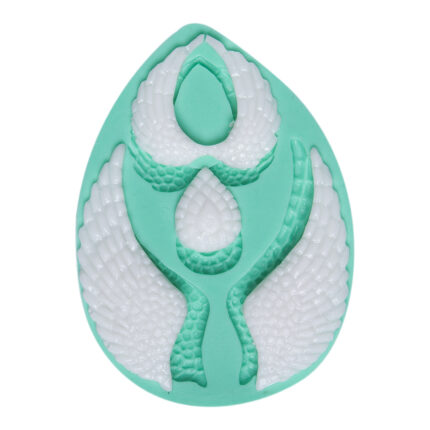 Çoklu melek kanadı kalıbı: Kanat seti reçine süs yapımı için silikon döküm kalıbı.