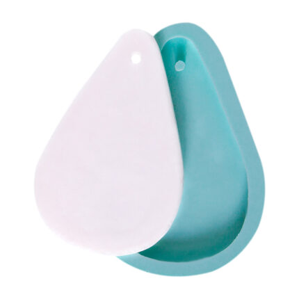 Damla delikli tabanlık ve pano silikon kalıbı (KK-1154). Duvar süsü, takı, mum yapımı için ideal.