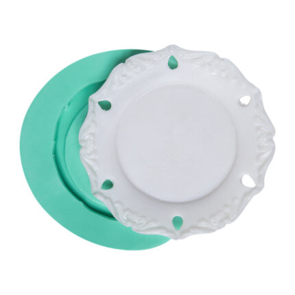 Vintage dantel servis tabağı silikon kalıbı. Çay saati aksesuarları için dantel motifli ikram tabağı yapımı.