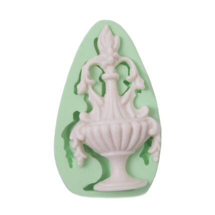 Dekoratif obje silikon kalıp: Modern dekorasyon için vazo şeklinde 3 boyutlu kalıp.