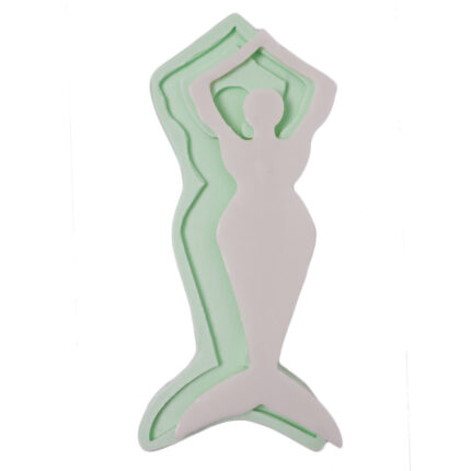 Deniz kızı duvar panosu silikon kalıbı: Deniz temalı dekorasyon ve sabun yapımı için ideal.