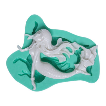 Deniz kızı silikon kalıbı: Masalsı deniz kızı figürlü silikon kalıp modeli.