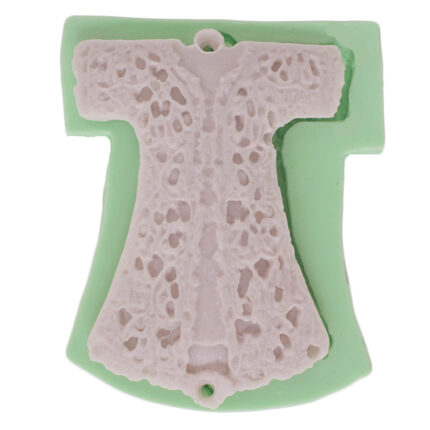 Desenli delikli kaftan silikon kalıbı. Osmanlı kültürü figürü için sabun, alçı, beton döküm kalıbı.