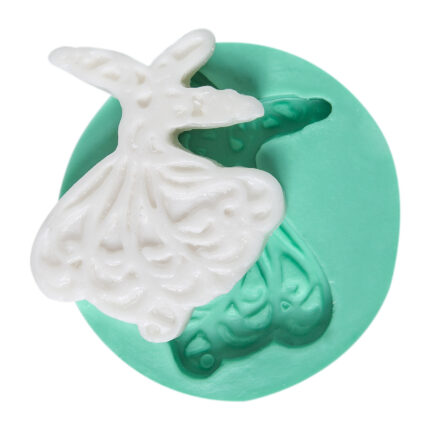 Desenli semazen biblo yapımı için silikon kalıp. Dini temalı reçine figür kalıbı.