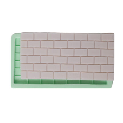 Doğal taş görünümlü duvar taşı silikon kalıp modeli, minyatür duvar yapımı için.