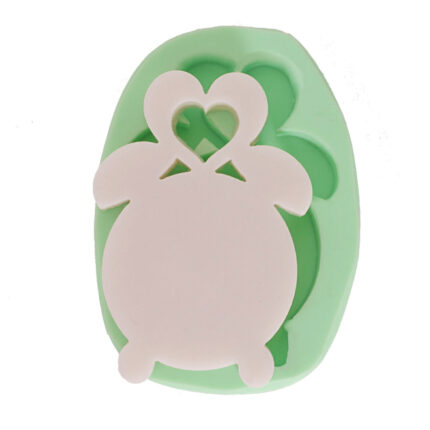 Doğum saati silikon kalıp modeli: bebek temalı, 5x6,5x0,5cm. Bebek anı objesi için ideal.