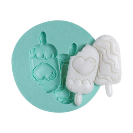 Kurdelya dondurma silikon kalıbı: yaz temalı dekorasyon, sabun, takı, hediye yapımı için ideal.