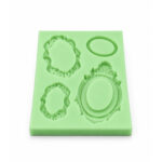 Kurdelya Minimal Minik Çerçeveler Silikon Döküm Kalıbı (Kolaj Dekorasyonu İçin - 3,5x6x0,5cm - KK-0623) - Görsel 3